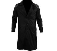 EU Fashions Trench-Coat Billy Butcher en coton pour homme et garçon - Noir - Medium