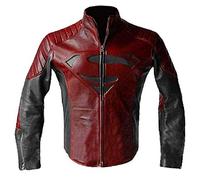 EU Fashions Veste en cuir Super Celebrity Hero Collection Costume - Rouge - XX-Large