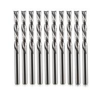 EU_HOZLY Lot de 10 embouts de fraise à spirale, 2 flûtes, coupe descendante, 3.175mm tige de, longueur de coupe de 22 mm, embouts CNC en carbure de tungstène pour coupe sur bois