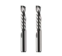 EU_HOZLY - Lot de 2 fraises en spirale UP&DOWN Cut - Tige de 6 mm - Longueur de coupe : 25 mm - Longueur totale : 50 mm - Tige en bois de 6 mm (6 x 25 x 50)