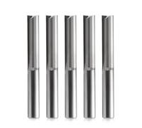 EU_HOZLY - Lot de 5 fraiseuses à cannelures droites - 6 x 25 mm - Fraiseuse/outil de découpe pour bois - Lame de fraiseuse CNC