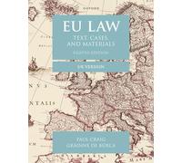 EU Law: Text, Cases, and Materials UK Version