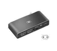 (EU Plug) AudioExtractor 2 In 1 Out HDMI2.0b Audio Switcher eARC Splitter 7.1CH DSTHD AUX Coaxial Optical DAC Decoding 8K30hz 4K2K