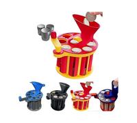 (EU,Red And Yellow)3D Printed Coin Sorting Machine and Organizer - Fun Coin Storage Counter
