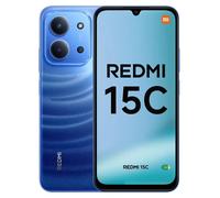 Xiaomi Redmi 15C - Smartphone da 4 + 128GB, Luz de LUN Azzurra, Schermo da 6.9" 120Hz, MediaTek Helio G81-Ultr, Fotocamera da 50MP, 6000mAh, Ne Comprend Pas la Batterie chargée