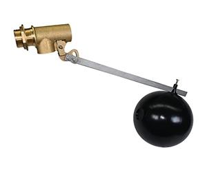 EU Robinet à flotteur 1 1/2" Protection anti-débordement Sécurité anti-surremplissage Réglage de niveau Acier inoxydable Polypropylène Noir