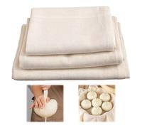 Euablfo 6 Pièces Etamine Alimentairem,Mousseline Alimentaire,Cheesecloth 40 x 40cm,50 x 50cm,60 x 60cm Coton non Blanchi,Pour Fromage fait Maison Jus lait de Noix Tofu et Jus de légumes Tissu