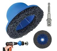 Euablfo Ponceuse de moyeu de roue Ponceuse à tête sphérique pour attelage de remorque - Diamètre intérieur : 90 mm - Diamètre extérieur : 150 mm - Moyeu avec entraînement 1/2" pour changement de jante