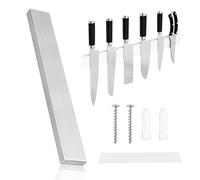 Euablfo Porte Couteaux Aimanté 30cm, Aimant Couteau Mural, arre Magnetique Couteaux, Magnétique sans Perçage INOX Porte Couteaux Aimanté, pour Couteaux de Cuisine Outils Matériels