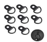 EuAcesry Anneau Arrimage, 8 Pcs Traction Anneaux d'Arrimage à Anneau en D, Anneaux d'Arrimage en Acier Inoxydable pour Remorques, Voitures, Camions, Kayaks, Outils Électriques