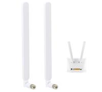 EuAcesry Antenne WiFi Bi-Bande 4G LTE SMA Mâle 10 DBi 10 V, Compatible avec Routeur B593S-850 B880 B890 B310 B593 4G LTE CPE Extension de Caméras Cellulaires Carte WiFi PC