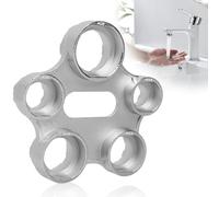 EuAcesry Robinet aérateur clé de service universel, 10 tailles différentes spécifications M16 /M18 / M20 / M22 / M24 / M28, clé multifonction outil de montage barboteur, argent