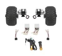 EUAIIPull Kit de conversion de chariot électrique 350 W 36 V 10" - Double roue avec affichage numérique - Levier d'accélérateur - Moteur pour kart - Fauteuil roulant électrique
