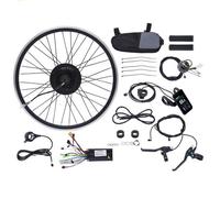 EUAIIPull Kit de conversion pour vélo électrique 24" 36 V 500 W - Moteur arrière - 30-35 km/h - Écran LCD - Kit de mise à niveau de vélo avec 5 vitesses réglables