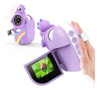 Euakee 1000X Microscope pour Enfants, Microscope Numérique Portable avec Écran IPS de 2", avec Carte SD de 32 Go, Petiscope de Poche avec 8 LED Réglables, pour Enfants et Étudiants, Violet