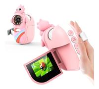 Euakee 1000X Microscope pour Enfants, Microscope Numérique Portable avec Écran IPS de 2", avec Carte SD de 32 Go, Petiscope de Poche avec 8 LED Réglables, pour Enfants et Étudiants, Rose