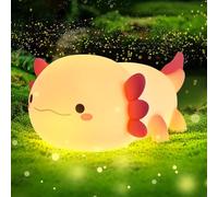 Euakee Axolotl Veilleuse, Lampe Axolotls, Rechargeable Touch LED Variable Veilleuse Enfants, Lampe de Nuit Silicone Enfants, Cadeau Décoration Chambre pour Bébé Fille Garçon