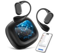 Euakee Écouteurs de Traduction de Langue AI, OWS LCD Tactile Traducteur en Temps Réel pour 144 Langues et Accents écouteurs de Traduction, Idéal pour les Affaires et les Voyages (noir)