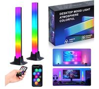 Euakee Lampe LED TV, Gaming Smart LED Lampe, RGB avec Effets D'éclairage Multiples, Light Bars avec Modes Scène et Modes Musique, Déco pour Jeu, Photos, PC, Télévision, Pièce (32CM180°)