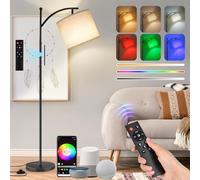 Euakee LED Lampadaire Dimmable, 155cm Lampadaire sur Pied Salon RGB avec APP Contrôle et Télécommande, Lecture Lampadaires avec Alexa&Google Assistant, Lampe Moderne pour Salon, Chambre