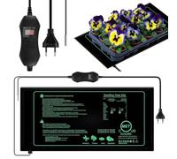 Euakee Tapis Chauffant pour Plantes Imperméable avec Thermostat pour la Germination et la Régulation de la Température, Coussin Chauffant pour Plantes pour Semis, Animaux, Hydroponique et Reptiles