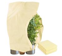 Euakee Voile Hivernage Plante, 2 Pièces Housse Hivernage Plante avec Cordon de Serrage et Zipper, 120 x 180 CM Housse de Protection Plantes Voile d’Hivernage Plante Respirant Réutilisable