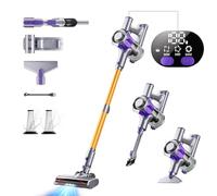 Aspirateur Balai sans Fil 450W/40KPA, 50 Minutes Autonomie Aspirateur sans Fil Puissant avec Écran Intelligent, aspirateur balai puissant pour Les Poils d'animaux/Tapis/Sols Durs,2024 Dernier Modèle
