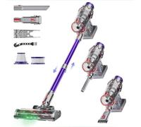 EUARY Aspirateur Balai sans Fil,Aspirateur sans Fil Puissant 40000pa,60Min Autonomie, Batterie Amovible, Capacité 1.5L, Aspirateurs balais et balais électriques, pour Poils d'animaux Tapis Voiture
