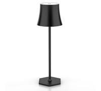 EUARY Lampe De Table LED Rechargeable Sans Fil, Réglage Tactile. Batterie 5000mAh, Chargement USB, IP54 Étanche, Peut Être Poser Sur Bureau, Chevet, Chambre, Extérieur, Salon Lampes, Veilleuse