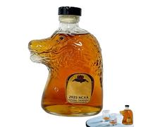 EUBEISAQI Bouteille De Whisky | Bouteille De Bière Crocodile - Récipient En Verre Multifonction Créatif Pour Cocktails Sodas Huiles Vinaigres Vins Et Autres Usages
