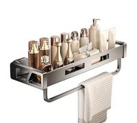 EUBEISAQI Étagère de rangement adhésive à ventouse pour salle de bain, sans perçage, support de cuisine, étagères murales pour shampooing, gel, nettoyant pour le visage