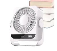 EUBEISAQI Petit ventilateur de table - 5 engrenages à vent réglables et rotatifs | Petit ventilateur de bureau, pour la maison, le bureau, l'école, la salle de classe, le salon, la chambre à coucher