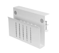 EUBEISAQI Support de bureau pour ordinateur portable | Pince en métal sur étagère de bureau | Organiseur multifonctionnel pour ordinateur portable, support de rangement latéral portable pour