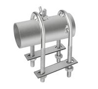 EUBEISAQI Support de serrage en acier inoxydable pour parasol - Robuste - Réglable - Pour balcon, balustrade, table de jardin