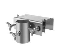 EUBEISAQI Support de serrage en acier inoxydable pour parasol - Robuste - Réglable - Pour balcon, balustrade, table de jardin