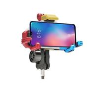 EUBEISAQI Support de téléphone pour vélo, Support de téléphone Portable pour Moto | Pince de Portable à Guidon Rotatif à 360 degrés - Support de de Scooter pour Smartphone de 4.7 à 7 Pouces