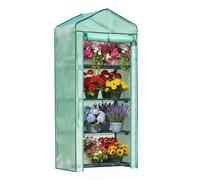 Euboer Serre en film plastique à 4 étages, 158 x 69 x 50 cm, mini serre, serre à tomates et tente de protection des plantes, résistante à l'hiver, stable et facile à monter pour balcon et jardin