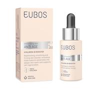 EUBOS ANTI ÂGE, Booster Hyaluron 3D, Aqua-Gel Soin Intensif Anti-Rides, Peaux Exigeantes, Raffermit et Revitalise la Peau, à l’Acide Hyaluronique Triple, Vegan, 30 ml