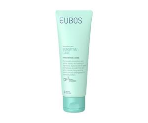 EUBOS | Réparation & Protection Mains | Crème Mains pour Mains Sèches et Gercées | 75 ml | Formule Active Exclusive EUBOS à 4 Actions : régénère, hydrate, raffermit et protège