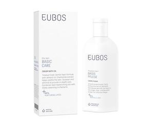 EUBOS SOIN DE BASE | Crème-bain à l’huile | Pour peau sèche | Huile de bain légèrement moussante pour un nettoyage nourrissant | Tolérance cutanée dermatologiquement confirmée | 200 ml