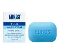 Eubos Solid Pain Dermatologique Bleu Sans Parfum Visage Et Corps Peau Normale À Grasse 125g