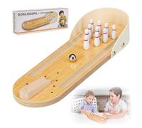 EUBSWA Jeu de bowling pour enfants, mini bowling de bureau avec 10 boules de bowling, jeu d'adresse pour enfants et adultes