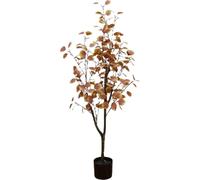 Eucalyptus artificiel, couleur feuilles d'automne, plusieurs hauteurs, entretien facile, 120cm