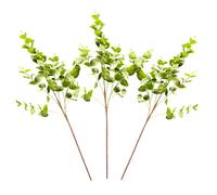 Eucalyptus artificiel, lot de 3 (85 cm) - Plante artificielle réaliste avec plusieurs branches, facile à raccourcir pour plus de volume Idéal comme branche décorative en vert