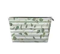 Eucalyptus Dollar Argent Vert, Trousse de Toilette Trousse de Maquillage Sac à cosmétiques Trousse de Toilette de Voyage Portable