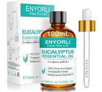 Eucalyptus Essential Oil 100ml For Skin,Face,Hair And Nails,Aromatherapy,Diffusers,Candle Making,Massage,Home Care (Eucalyptus)