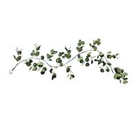 Eucalyptus Garlands, Battery Operated Faux Vine Lights Decoration for Party, 5.9ft Artificial Eucalyptus Leaves Foliage String Lights, Fireplace Home Mantle Table Porch Indoor Outdoor