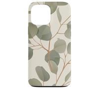 Eucalyptus Leaves Green Plant Florals Botany Foliage Coque pour iPhone 13 Pro Max