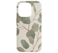 Eucalyptus Leaves Green Plant Florals Botany Foliage Coque pour iPhone 14 Pro