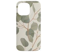 Eucalyptus Leaves Green Plant Florals Botany Foliage Coque pour iPhone 14 Pro Max
